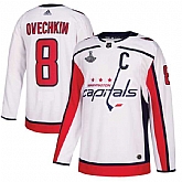 Capitals 8 Alexander Ovechkin White 2018 Stanley Cup Champions Adidas Jersey,baseball caps,new era cap wholesale,wholesale hats